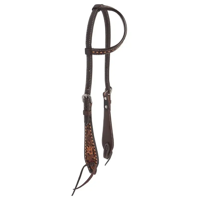 Circle Y Dusty Floral One Ear Headstall, Full