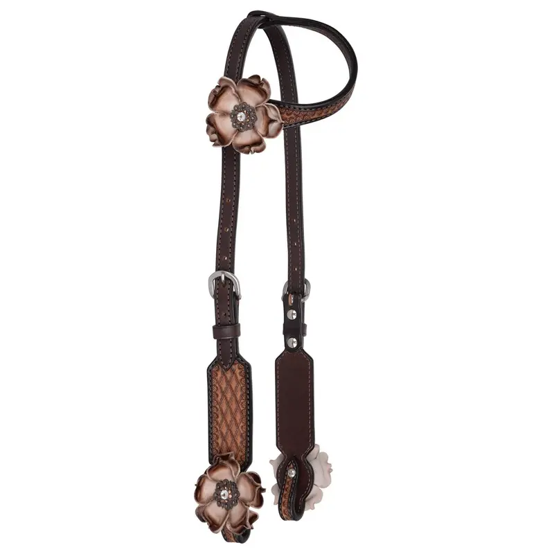Circle Y Dusty Rose Vintage One Ear Headstall, Full