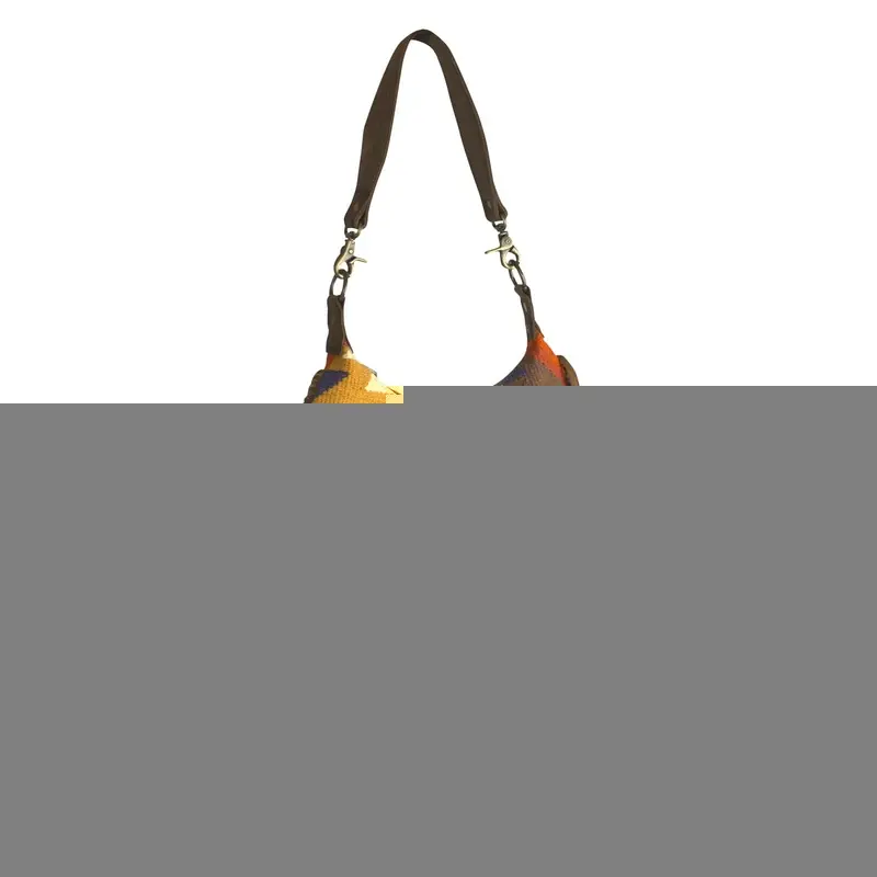 STS Crimson Sun Nellie Western Fringe Leather Trim Purse
