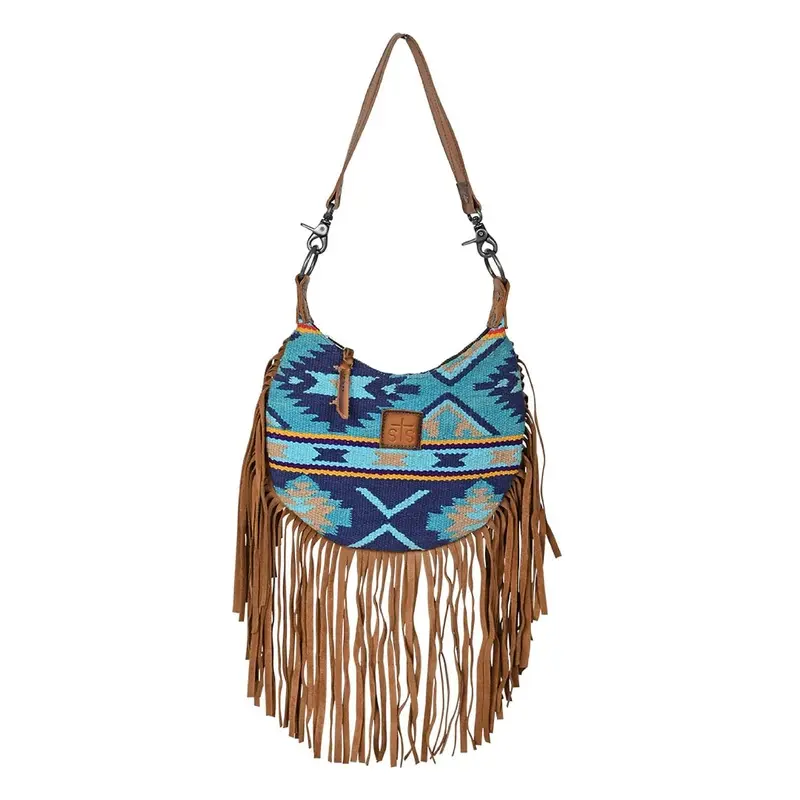 STS Women's Mojave Sky Nellie Western Fringe Purse