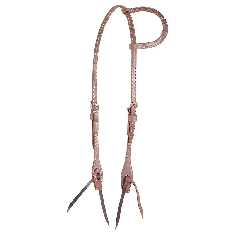 Martin Saddlery Harness Leather Slip Ear Headstall 1/2-inch Thick, Natural