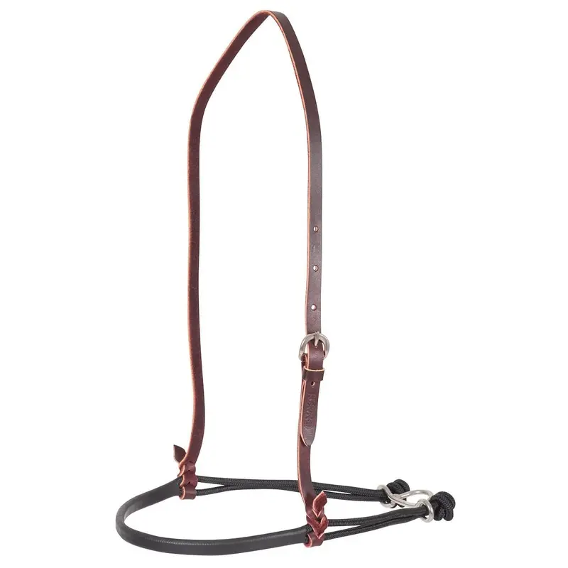 Martin Saddlery Nylon Double Rope Noseband with Shrink Tube Cover, Black