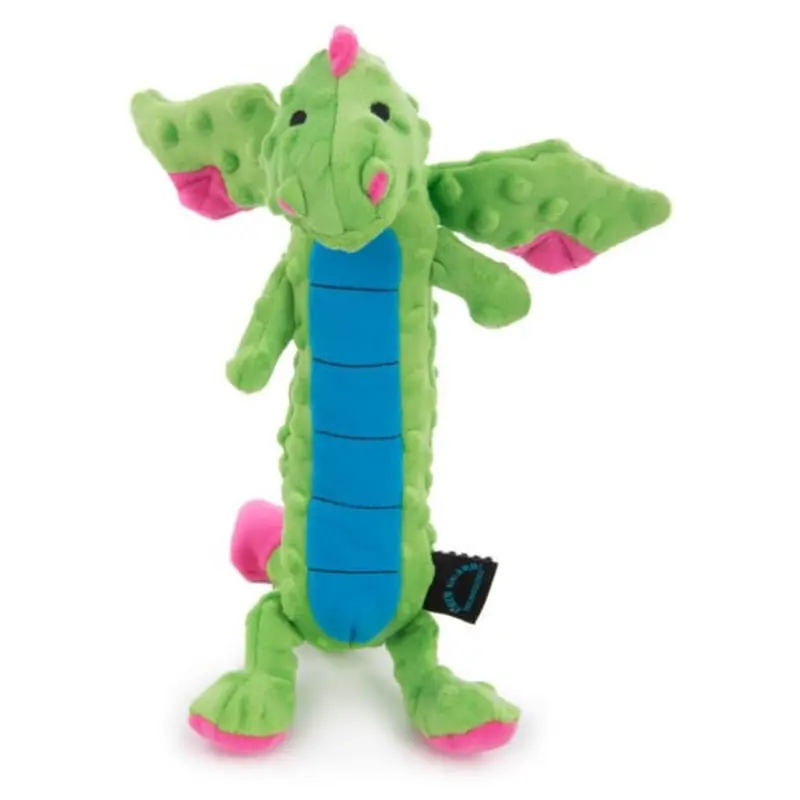 Skinny Green Dragon Dog Toy, Large