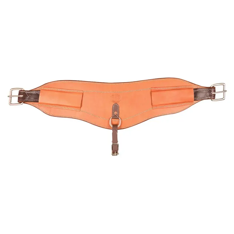Martin Saddlery 7"W Contoured Flank Cinch, Natural Skirting Leather, 31"L