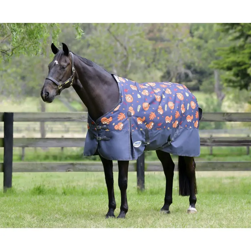 WeatherBeeta ComFITec Essential Standard Neck Turnout, Medium, Squirrel Print