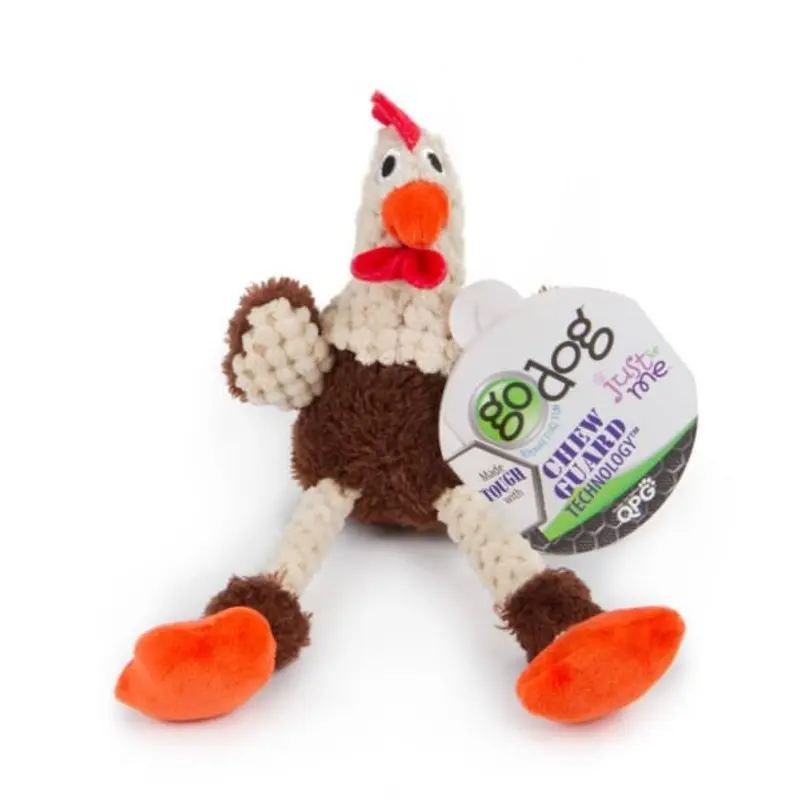 Brown Skinny Rooster Dog Toy