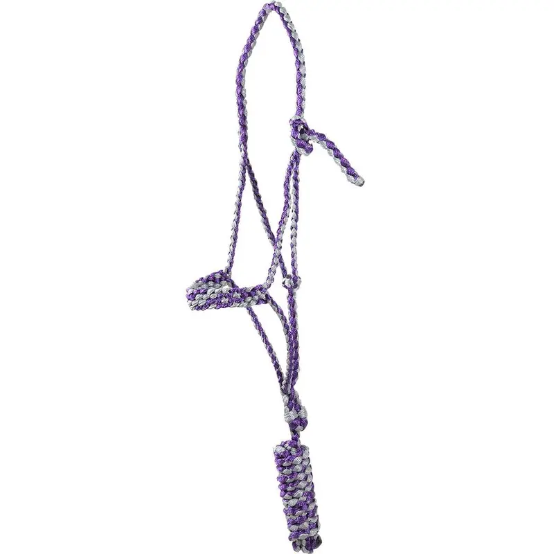 Classic Equine Flat Braid Halter with Lead Rope
