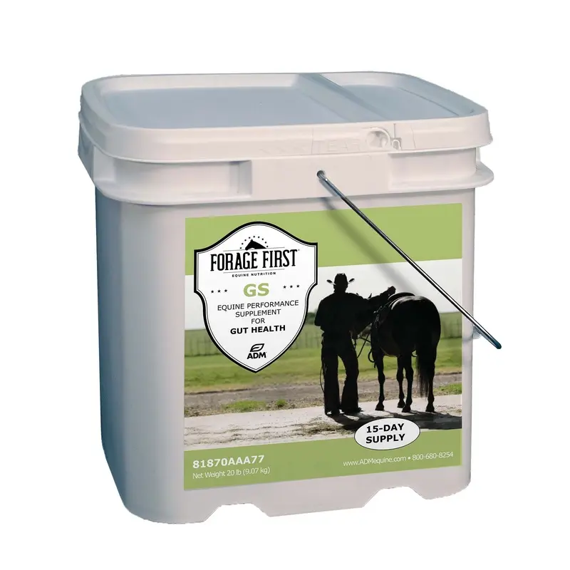ADM Forage First Gastric Support Gut Health Horse Supplement, 20 lb pail