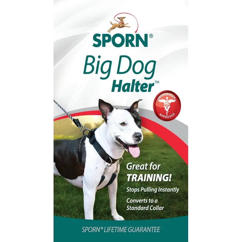 Sporn Big Dog Halter, Black