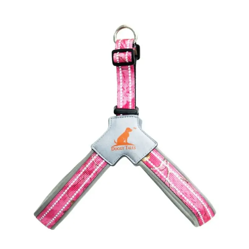 Doggy Tales Realtree Step In V Harness, Paradise Pink
