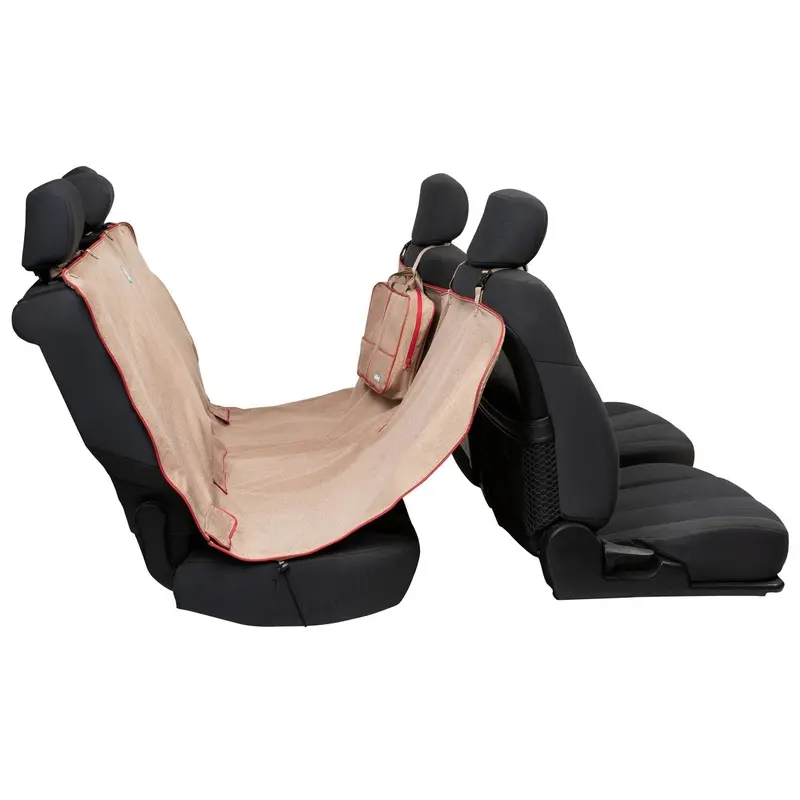 Kurgo Heather Hammock Dog Seat Cover, One Size, Heather Nutmeg
