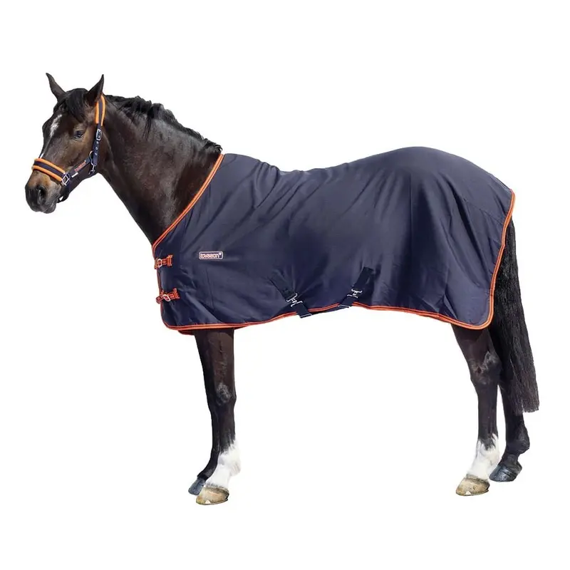Loveson Stable Sheets, Navy/Navy/Orange