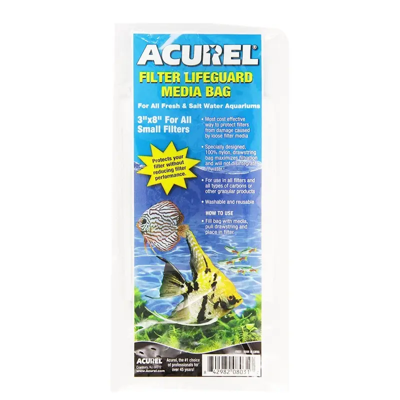 Acurel Carbon Filter Lifeguard Media Bags with Drawstring
