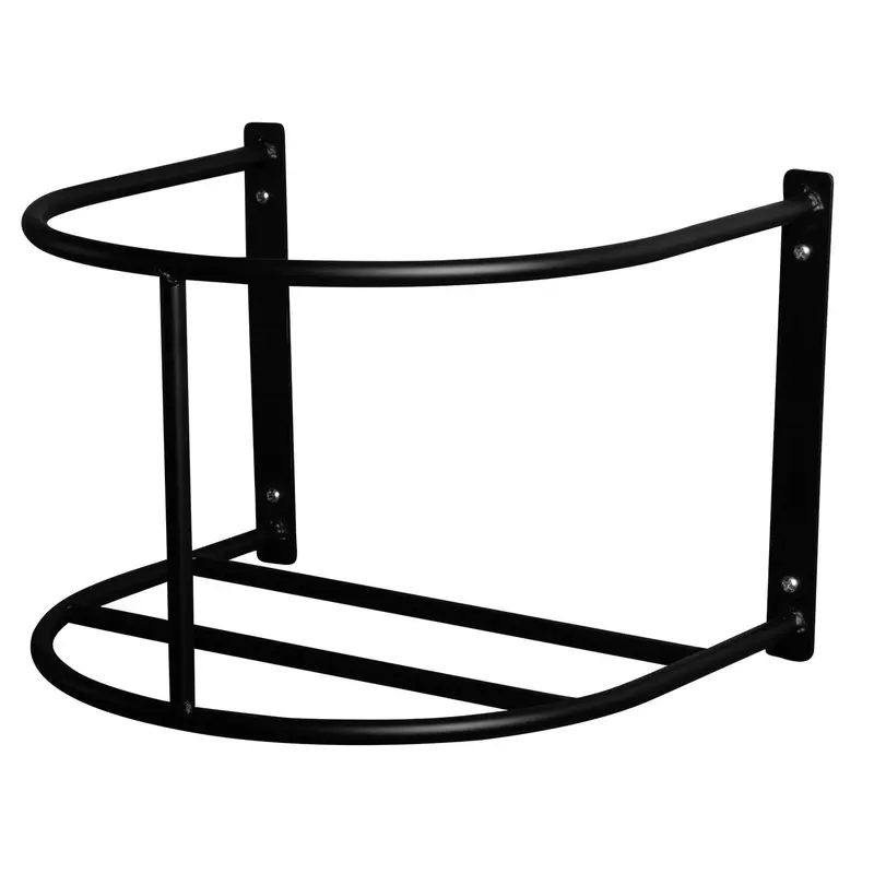 Jeffers 20 Quart Flat-Back Bucket Holder, Black