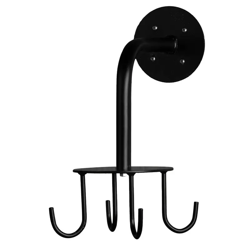 Jeffers 4 Hook Rotating Carousel Horse Bridle & Halter Wall Mount Rack