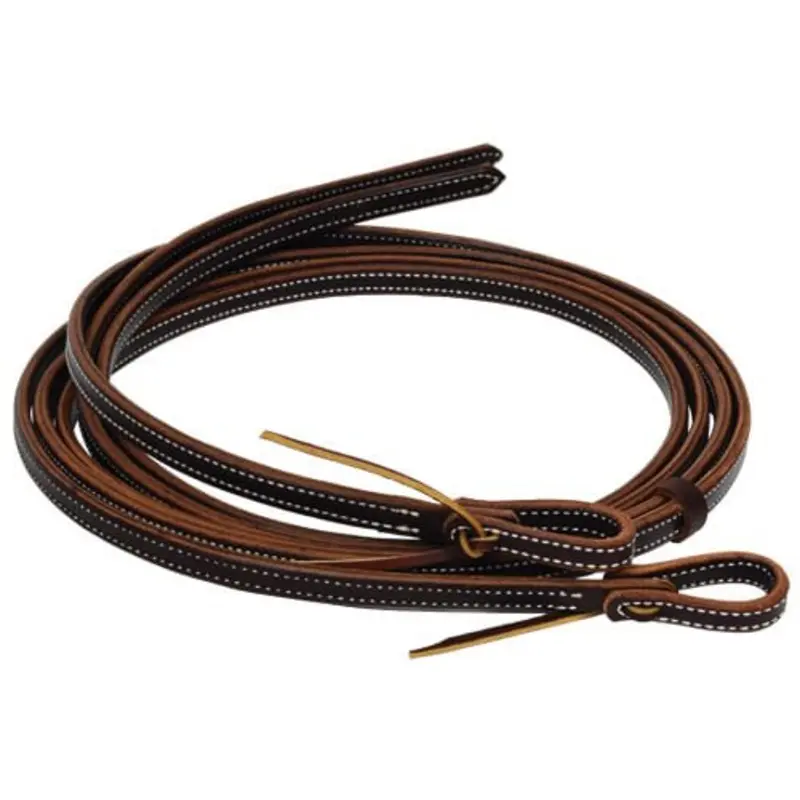 Professional's Choice Oiled 2-Ply Latigo Reins, Burgundy