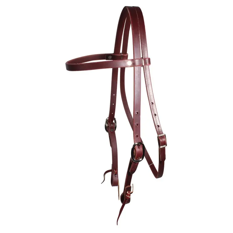 Professional's Choice Trainers Browband Headstall, Burgundy