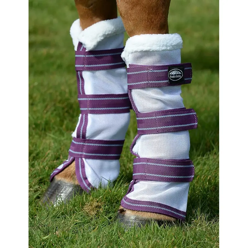 WeatherBeeta ComFITec Airflow Mesh Leg Wraps, White/ Violet/ Blue