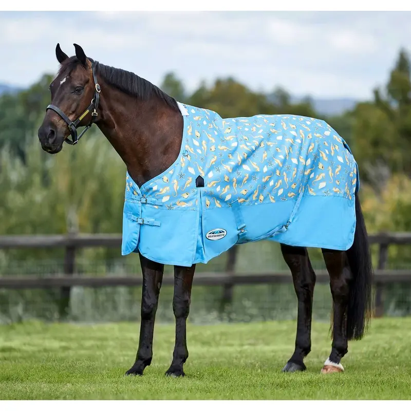 WeatherBeeta ComFITec Essential Standard Neck Lite Horse Fly Sheet, Seahorse