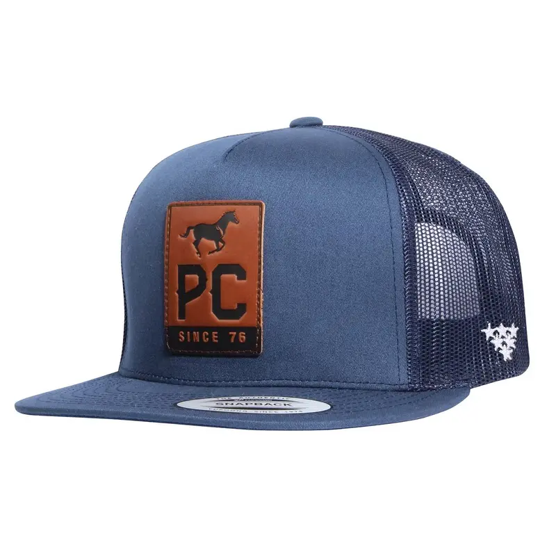 PC Flat Trucker Hat, Navy
