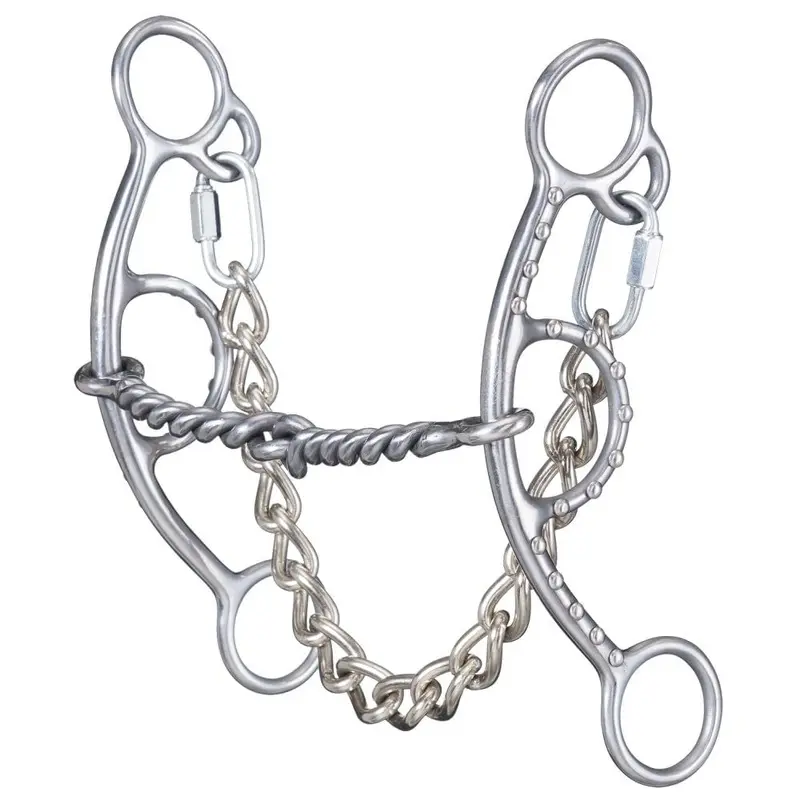 Tough1 Sweet Iron Twisted Wire Short Shank Gag Snaffle