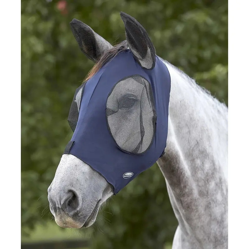 WeatherBeeta Mule Deluxe Stretch Bug Eye Saver Fly Mask with Ears