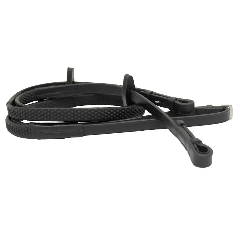 Rambo Micklem Competition Reins, Black