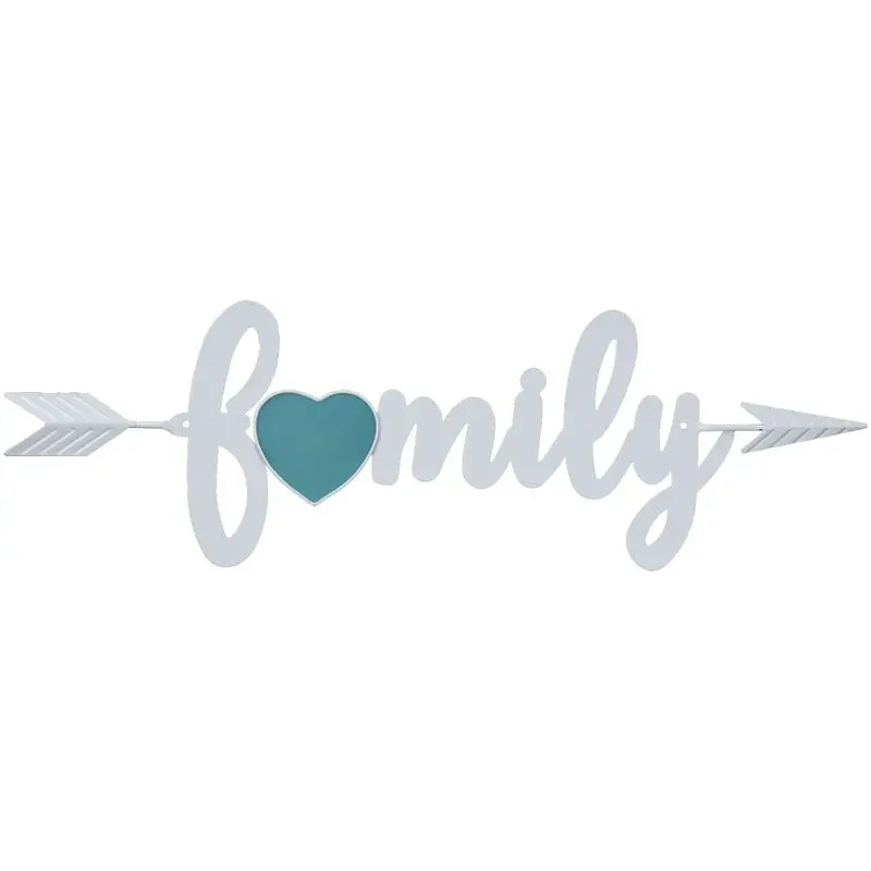 Family Arrow Metal Wall Hanging