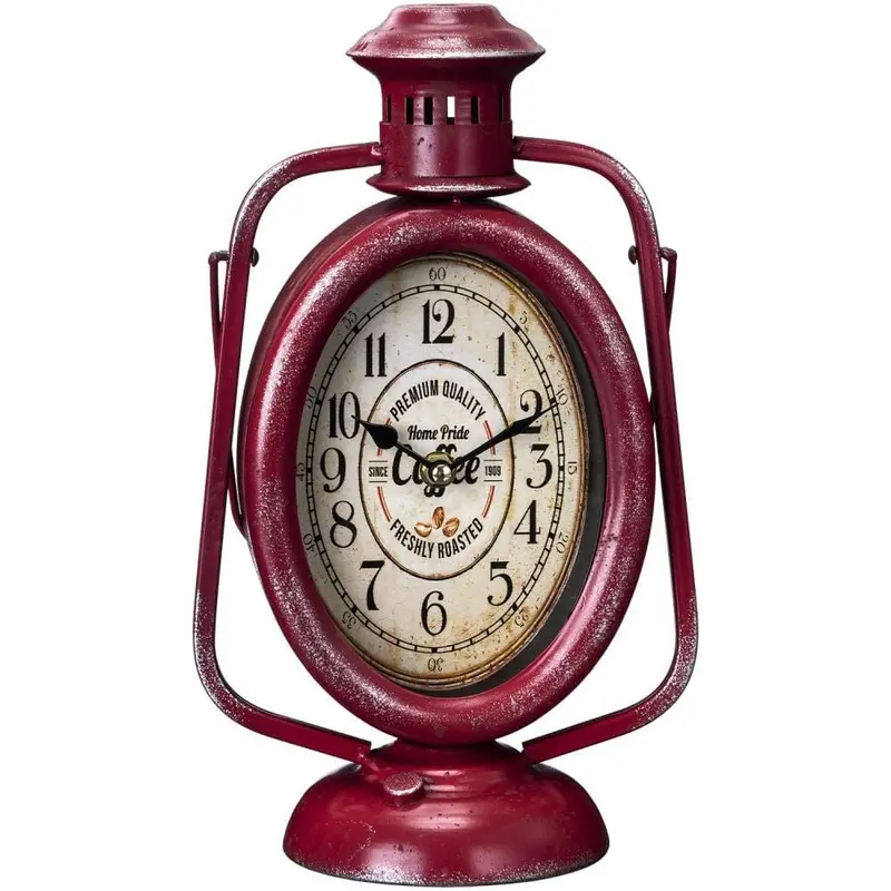 Red Lantern Tabletop Clock