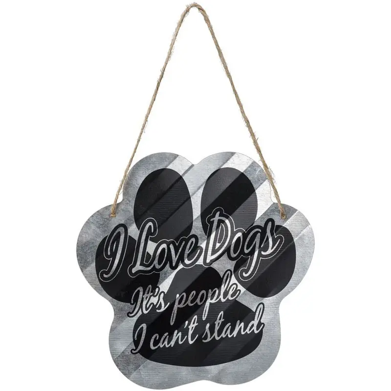 Dog Paw or Bone Print Sign