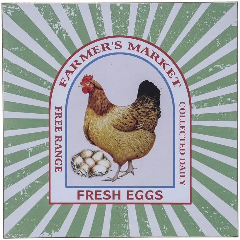 Farmer's Market Fresh Eggs Wall Hanging