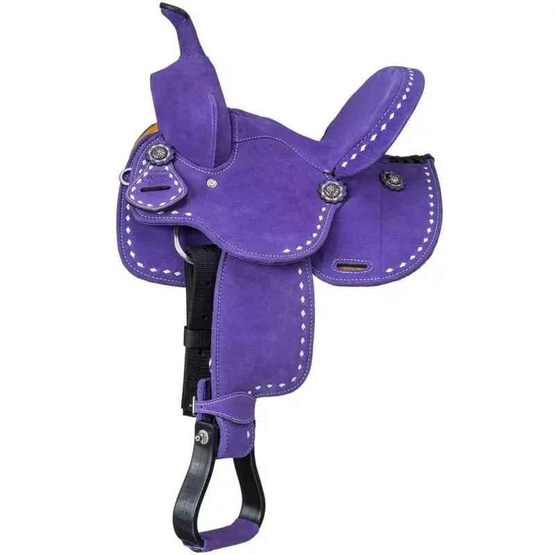 King Series Youth Stratford Suede Barrel Saddle