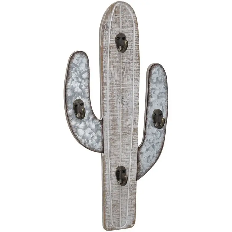 White Wash Cactus Hook, Small