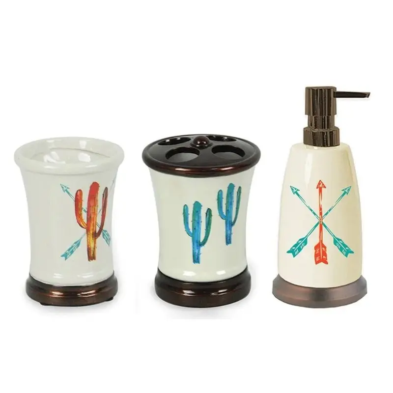 Cactus 3 Piece Counter Top Accessory Set