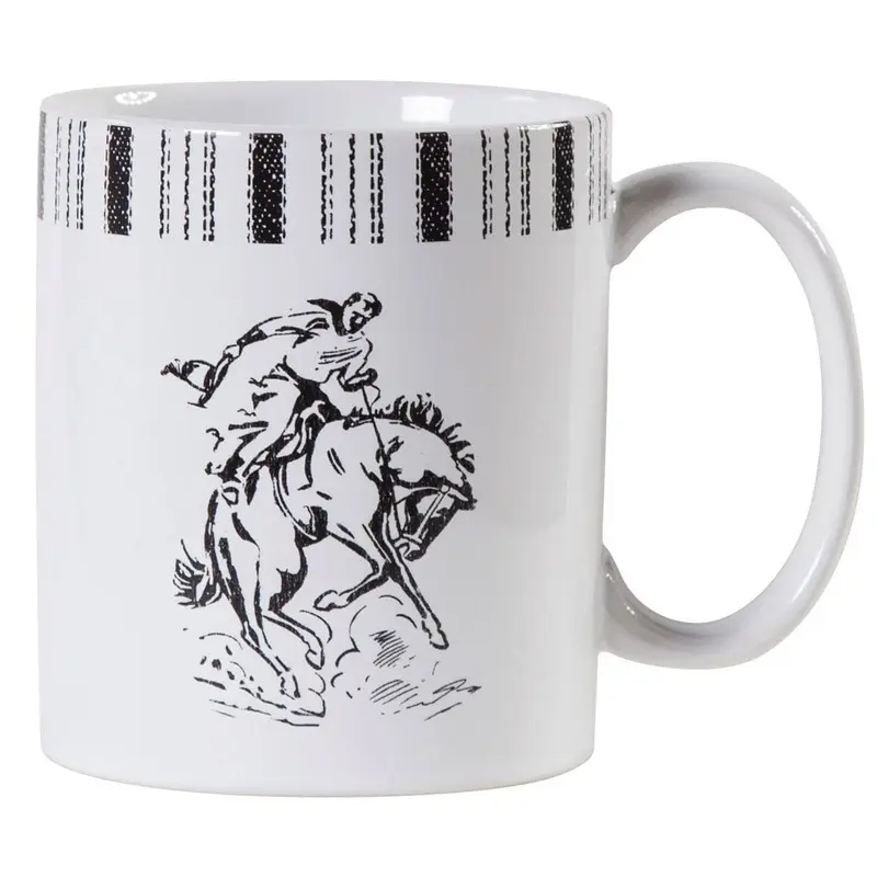 Ranch Life Bronco Mug, Set of 4