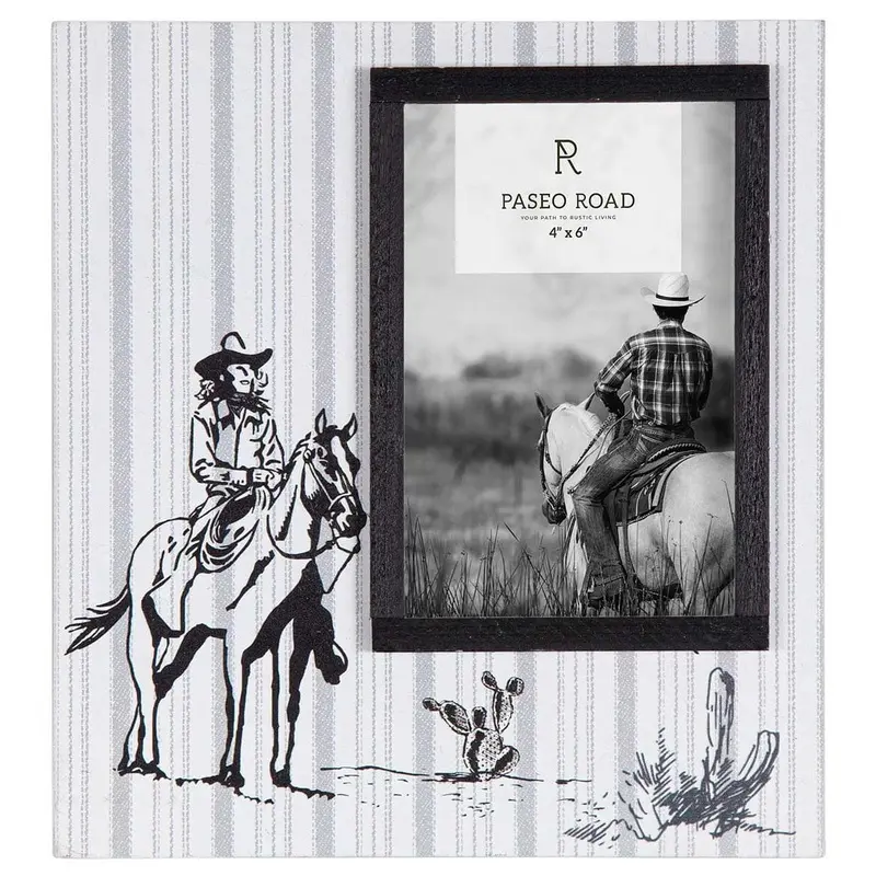 Ranch Life Cowgirl Picture Frame, 4" x 6"