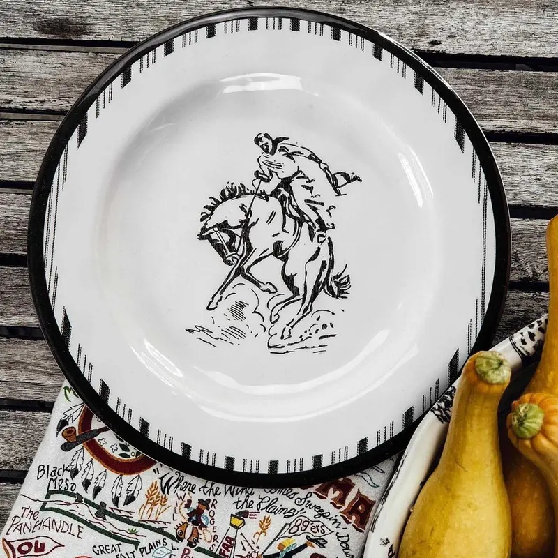 Ranch Life Melamine Dinner Plate, 4 Piece