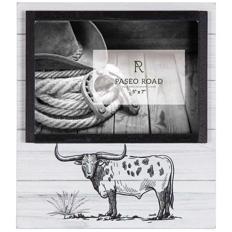 Ranch Life Steer Picture Frame, 5" x 7"
