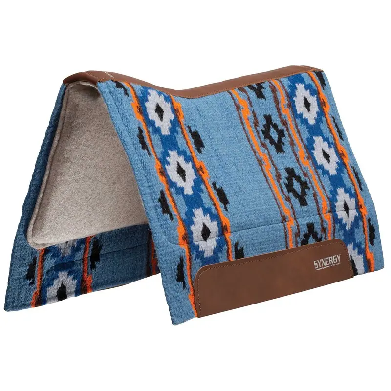 Synergy Contoured Performance Saddle Pad, Wool Blend Felt Lined, Odyssey