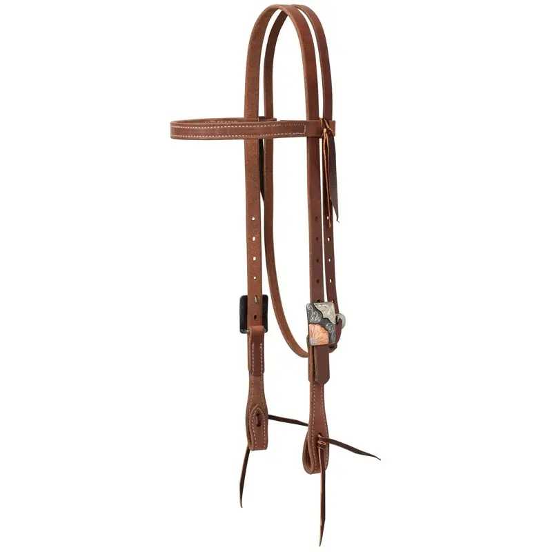 Weaver ProTack Copper Flower Browband Headstall