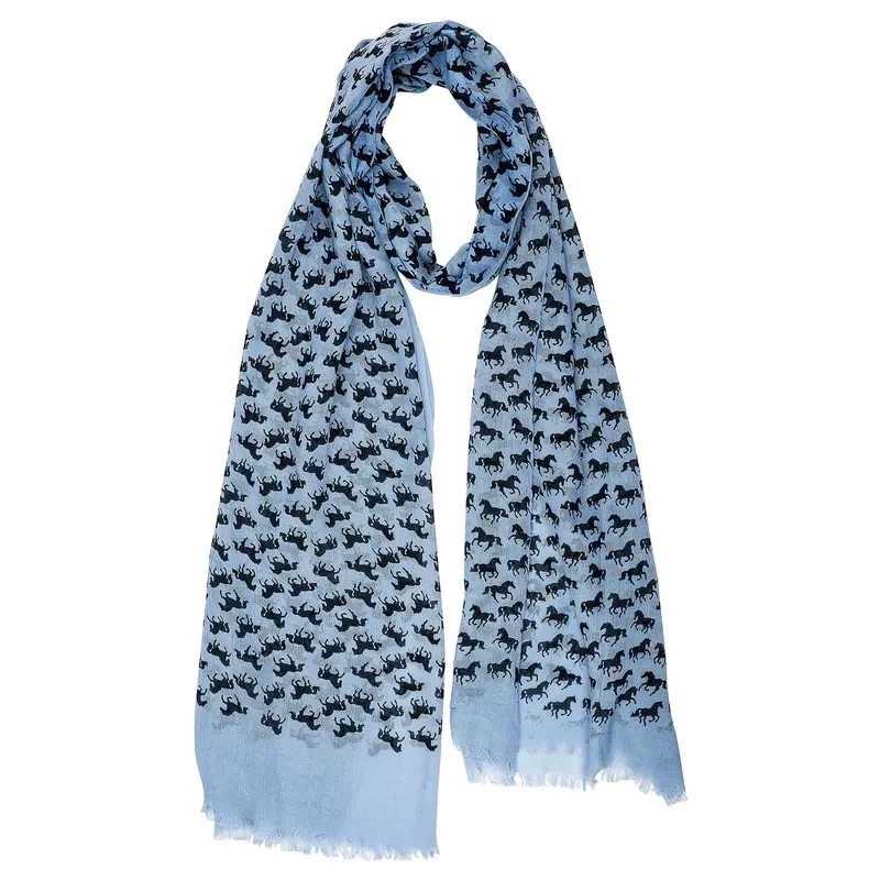 Lila Horse Silhouettes Scarf