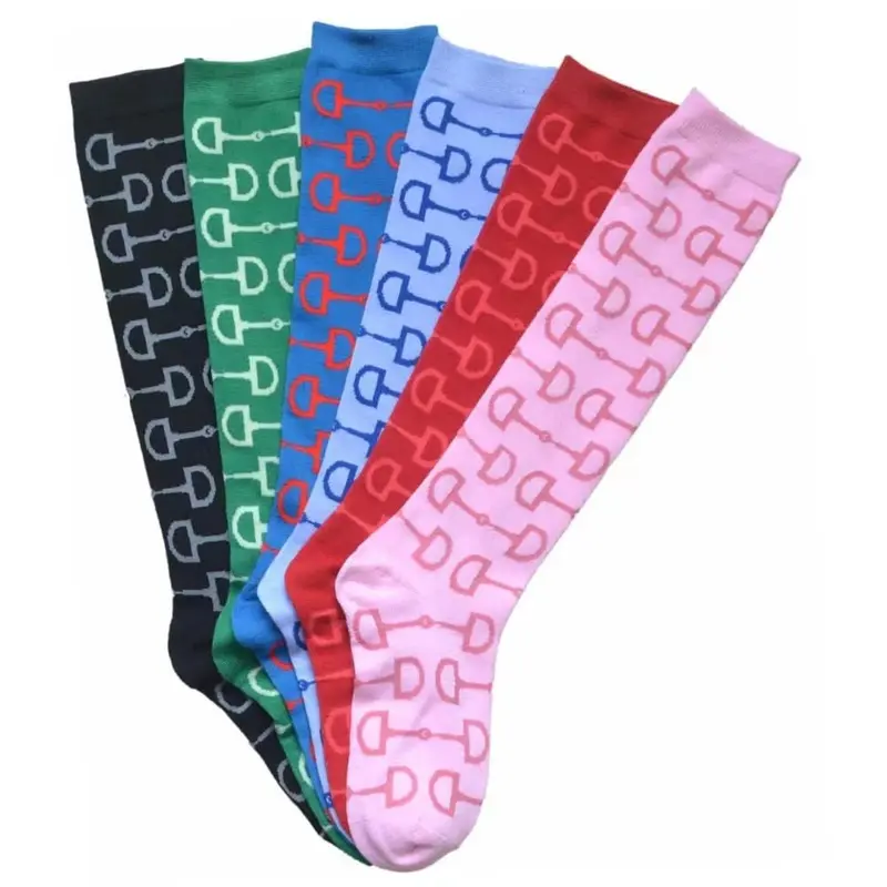 Snaffle Bits Knee Socks, 6 Pack