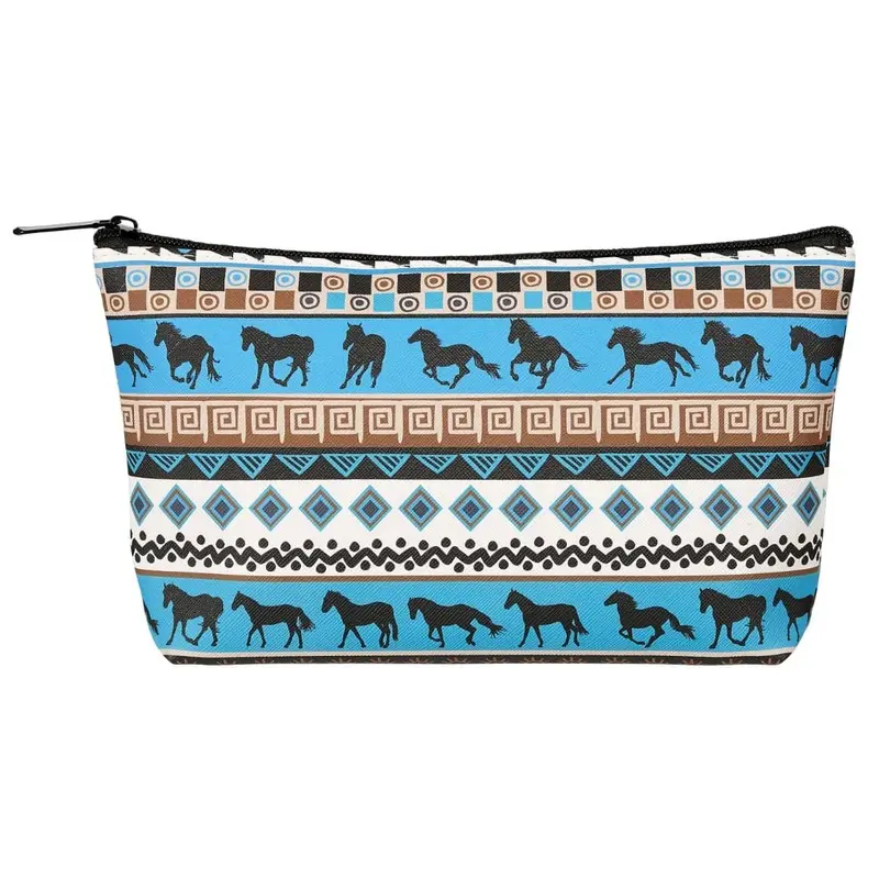 Tribal Horses Cosmetic Pouch