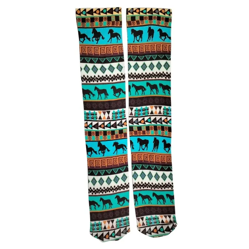 Tribal Horses Socks, Pair