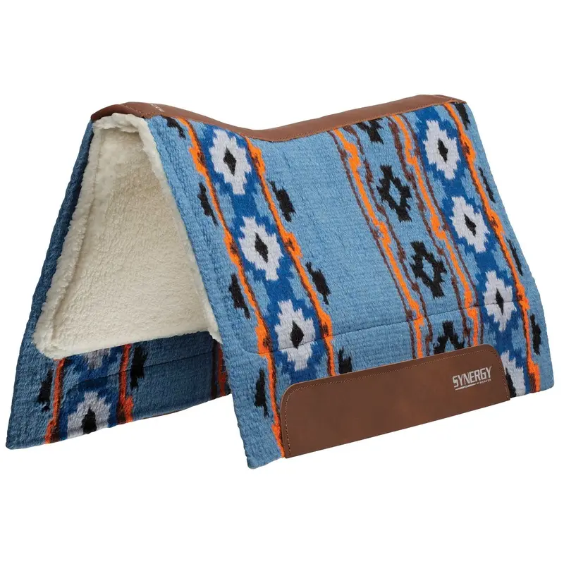 Synergy Contoured Performance Saddle Pad, Merino Fleece Lined, 33"x38", Odyssey