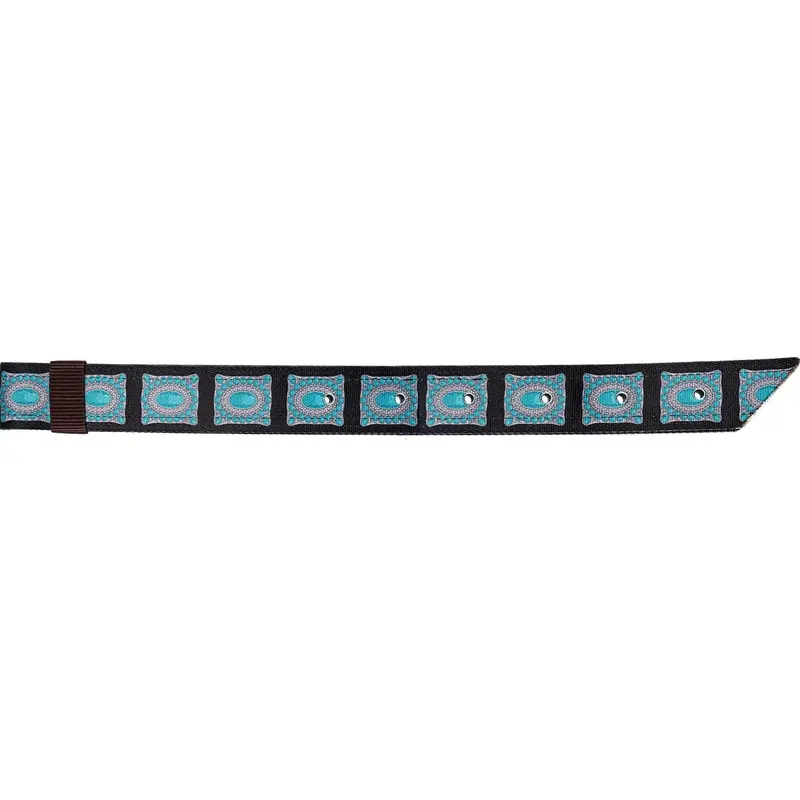 Turquoise Concho Print Off Billet with Keeper