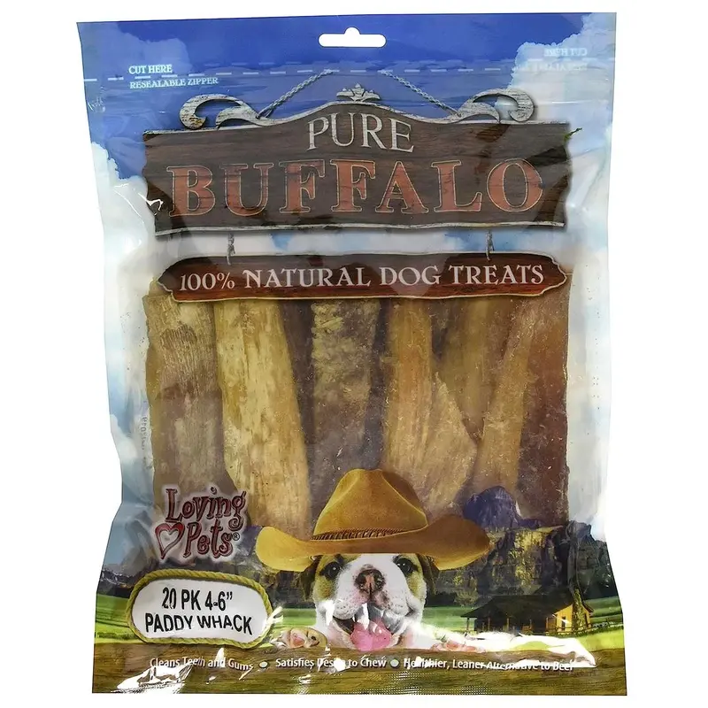 20 PK 6" Pure Buffalo Backstrap Tendon (10%)
