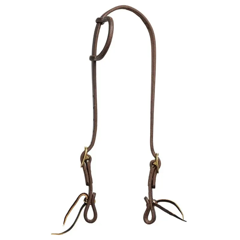 Jeffers Jeffers Poplar Head Saddlery Oiled Harness Leather One Ear Horse Headstall