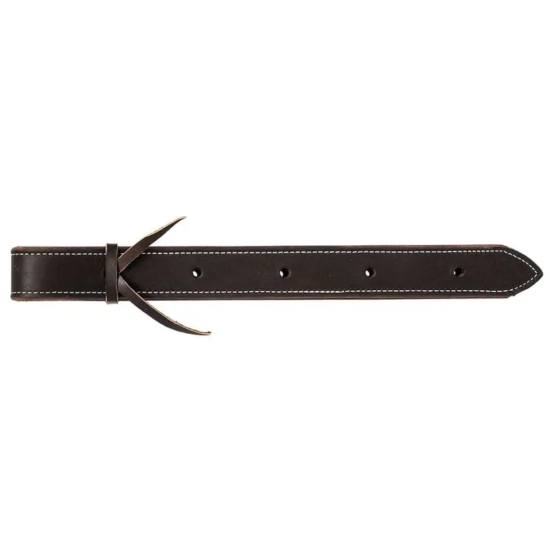 Jeffers Poplar Head Premium Doubled & Stitched Latigo Leather Off Billet