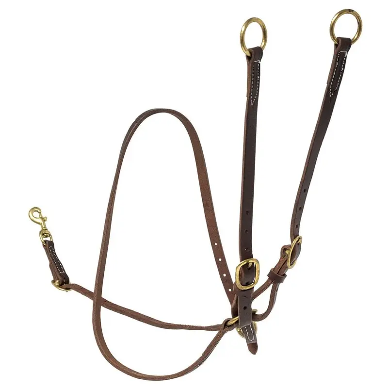 Jeffers Poplar Head Premium Oiled Harness Leather Training Martingale